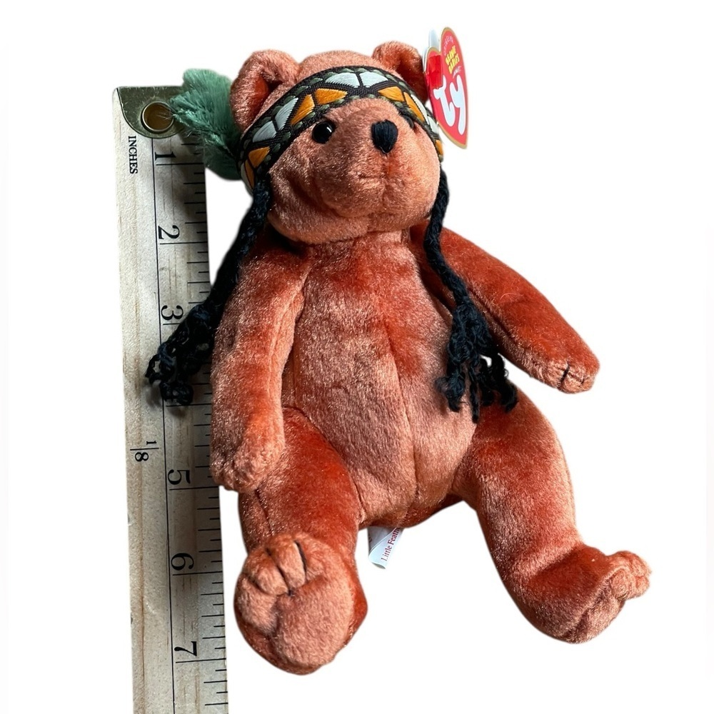 Ty Beanie Baby Little Feather the Bear collectible plush toy - Picture 4 of 7